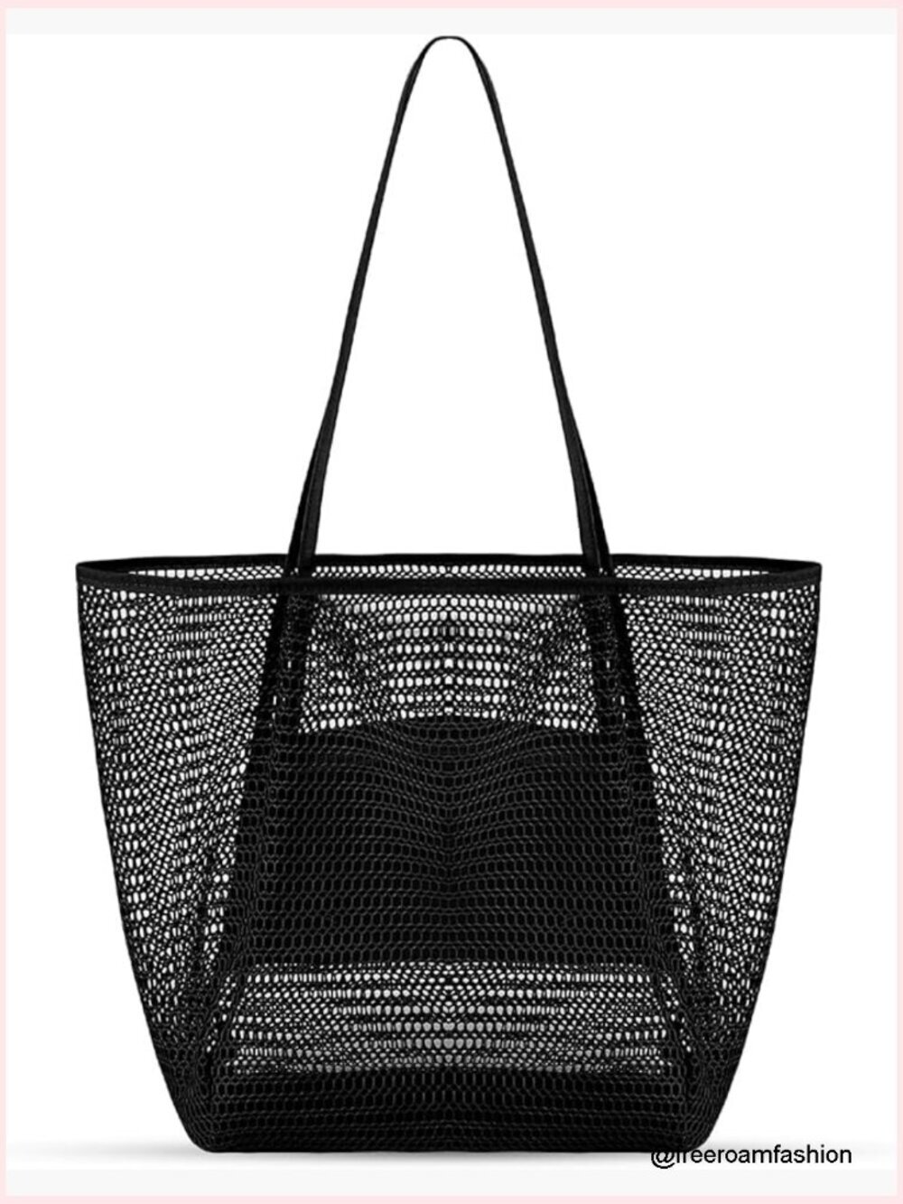 Mesh Beach Tote Bag Waterproof Foldable Travel Bag Large Capacity